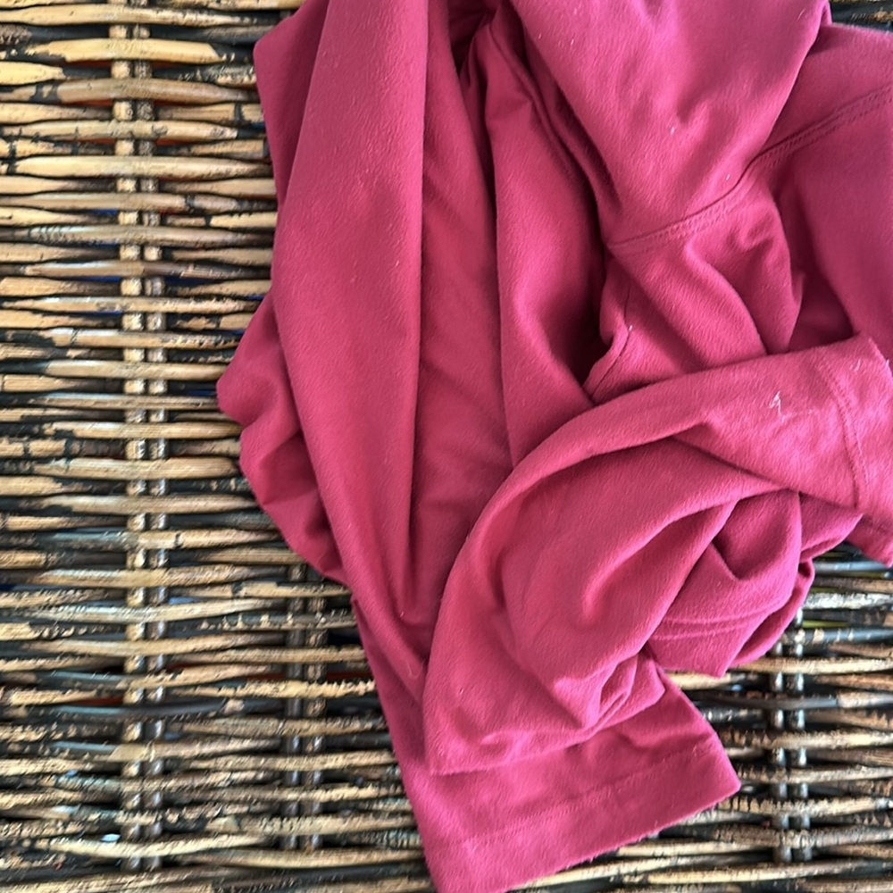 Lularoe OS Leggings, Solid Raspberry Pink/Red - Picture 6 of 6